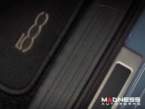 FIAT 500 Door Sills - Stainless Steel - ABARTH Logo